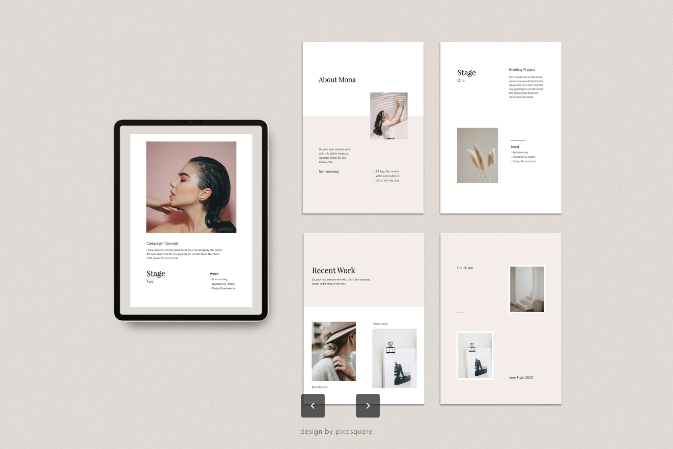 MONA A4竖版Keynote模板 商务PPT媒体工具包 高端可编辑企业宣传MONA - A4 Vertical Keynote Media Kit Template-演示喵HUB