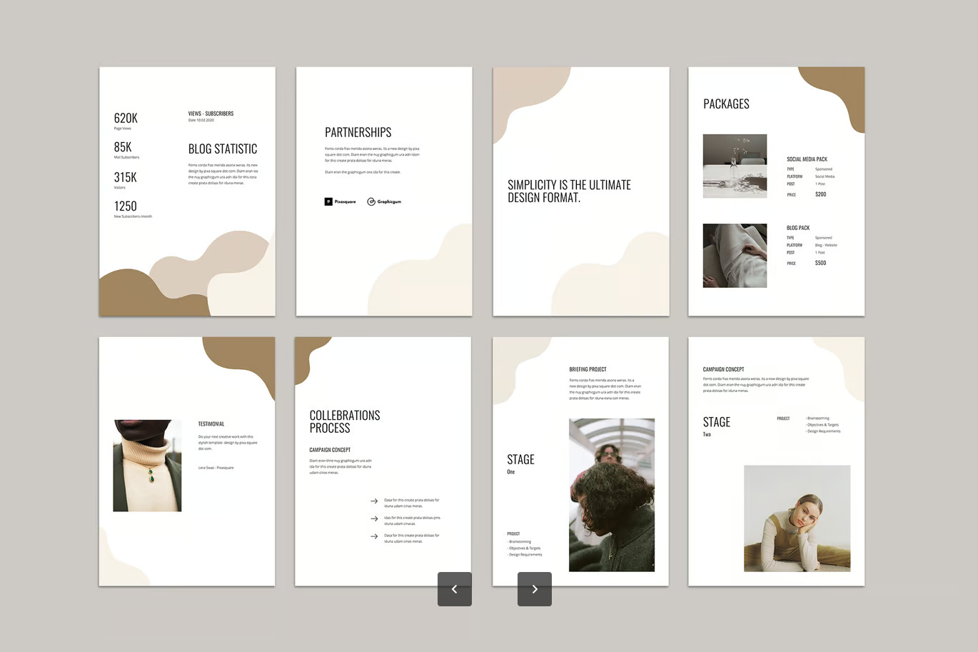 商务风A4竖版Keynote媒体模板 高端可编辑PPT设计2024新款UNIA - A4 Vertical Keynote Media Kit Template-演示喵HUB
