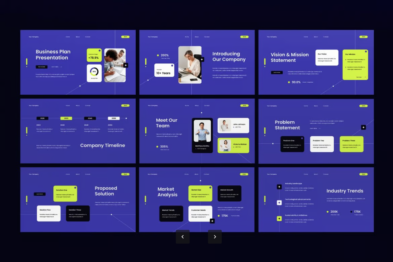 蓝色商务PPT模板全套可编辑策划方案年终总结高级感Blue Business Plan PPT-演示喵HUB