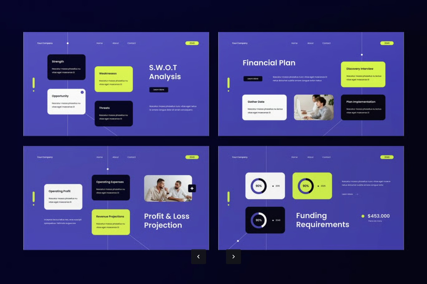 蓝色商务PPT模板全套可编辑策划方案年终总结高级感Blue Business Plan PPT-演示喵HUB
