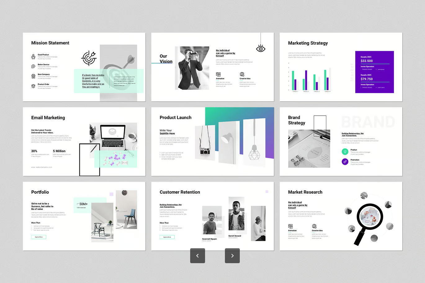 高端商业计划书PPT模板Google Slides可编辑极简风创业路演Business Plan Google Slides Presentation Template-演示喵HUB