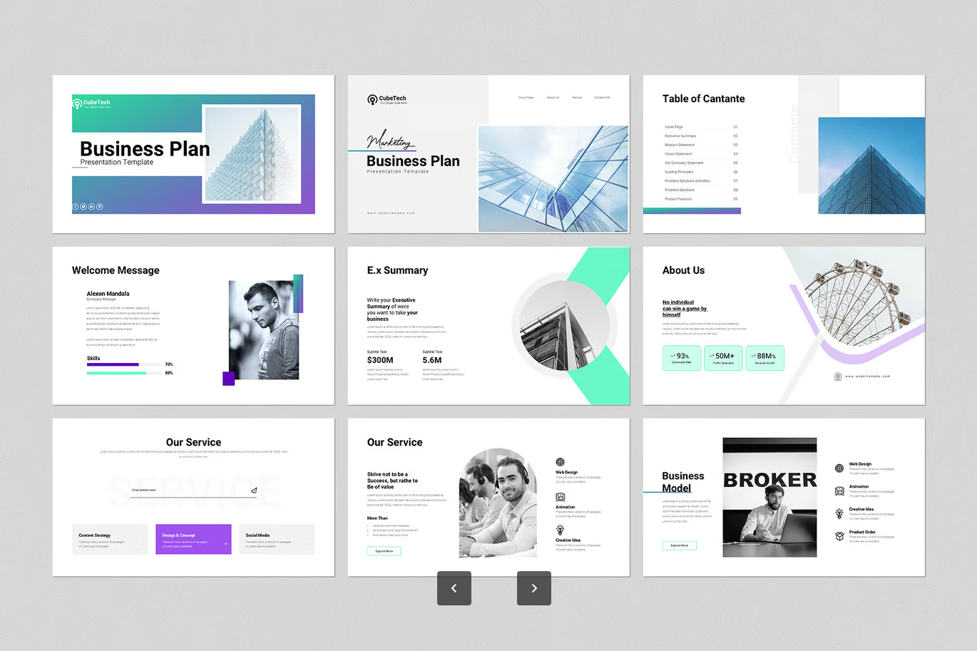 高端商业计划书PPT模板Google Slides可编辑极简风创业路演Business Plan Google Slides Presentation Template-演示喵HUB