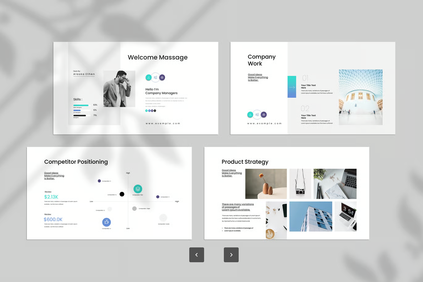商务蓝色PPT模板可编辑高级感工作汇报企业演示年终总结Business Deck Blue Presentation Template-演示喵HUB