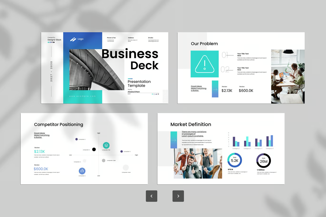 商务蓝色PPT模板可编辑高级感工作汇报企业演示年终总结Business Deck Blue Presentation Template-演示喵HUB