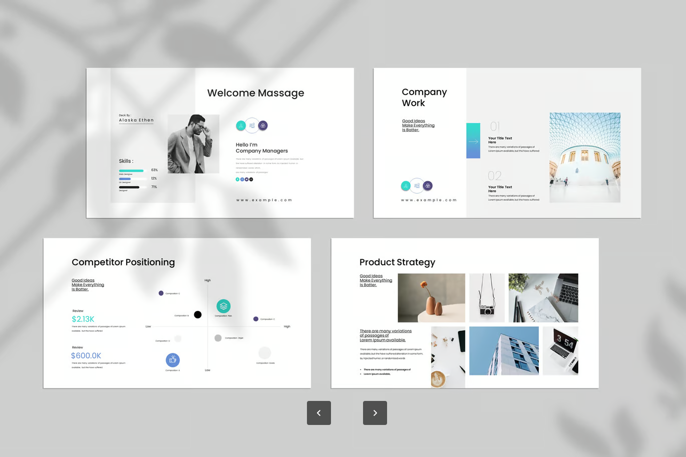 可编辑商务蓝Keynote模板企业级汇报动态图表高端PPT套装Business Deck Blue Keynote Template-演示喵HUB