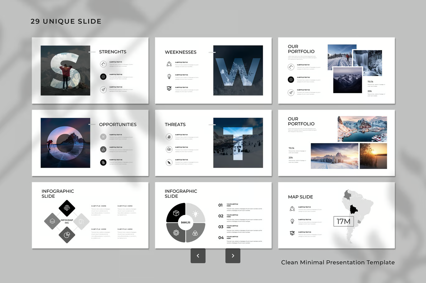苹果Keynote极简模板商务学术两用可编辑高级感PPT素材Clean Minimal Keynote Template-演示喵HUB