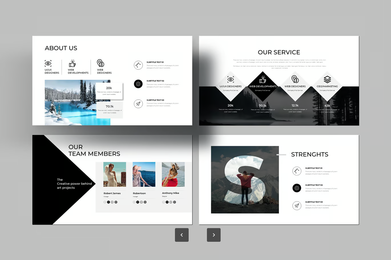 苹果Keynote极简模板商务学术两用可编辑高级感PPT素材Clean Minimal Keynote Template-演示喵HUB