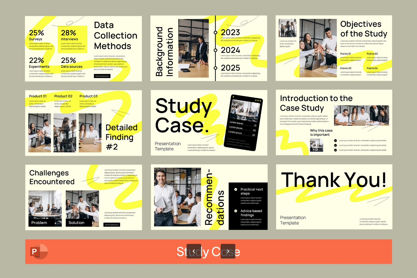 商务风StudyCase可编辑PPT模板毕业答辩工作总结简约大气高级感Study Case-演示喵HUB