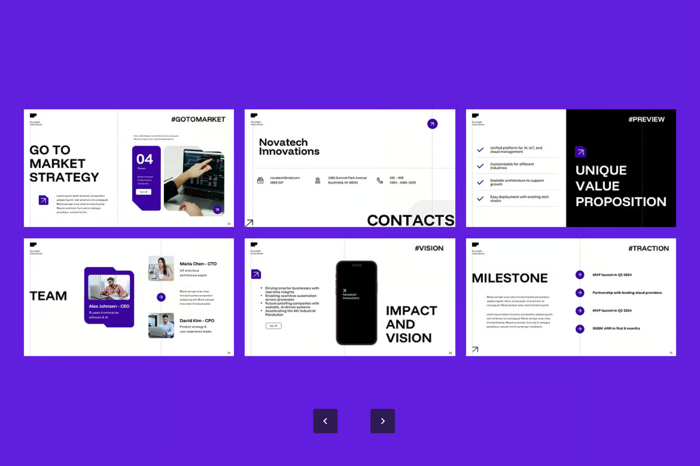 2025高端商务PPT模板 Bold Modern可编辑动态科技感答辩专用Bold Modern Pitch Deck-演示喵HUB