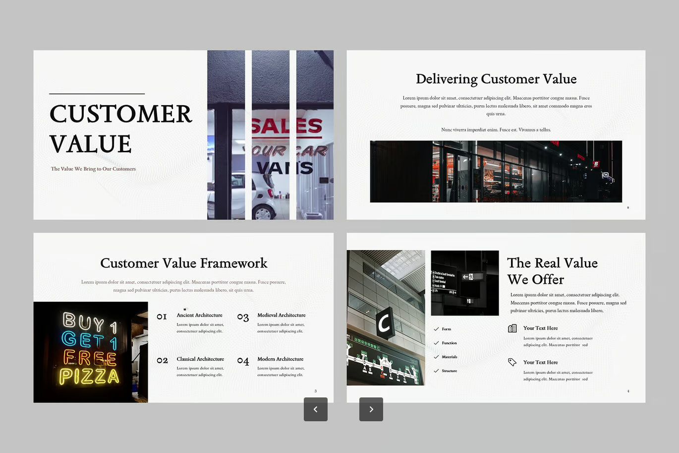 高级感Customer Value商务PPT模板可编辑客户价值分析演示文稿Customer Value-演示喵HUB