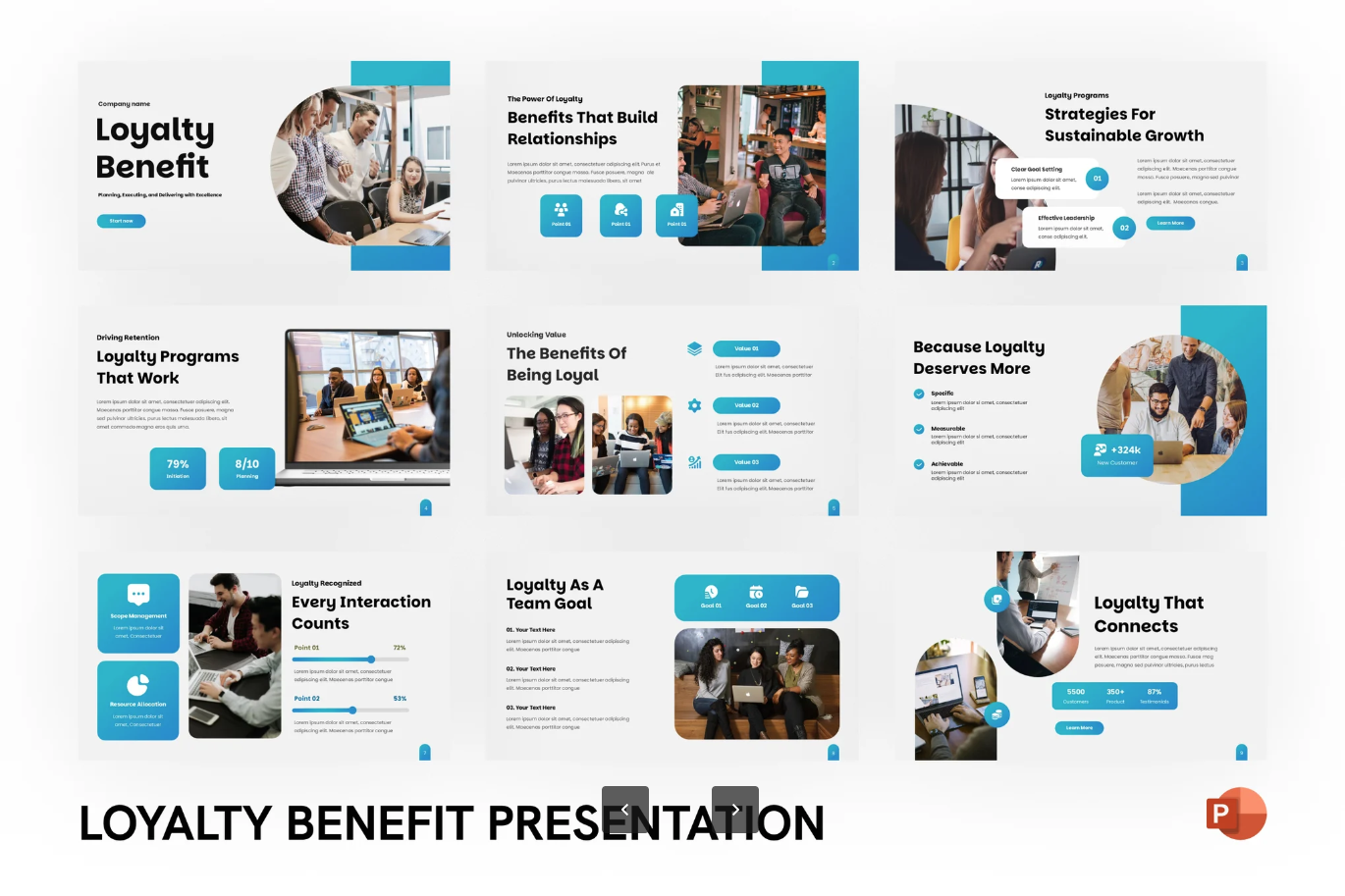 高端商务Loyalty Benefit会员福利PPT模板可编辑简约大气动态Loyalty Benefit-演示喵HUB