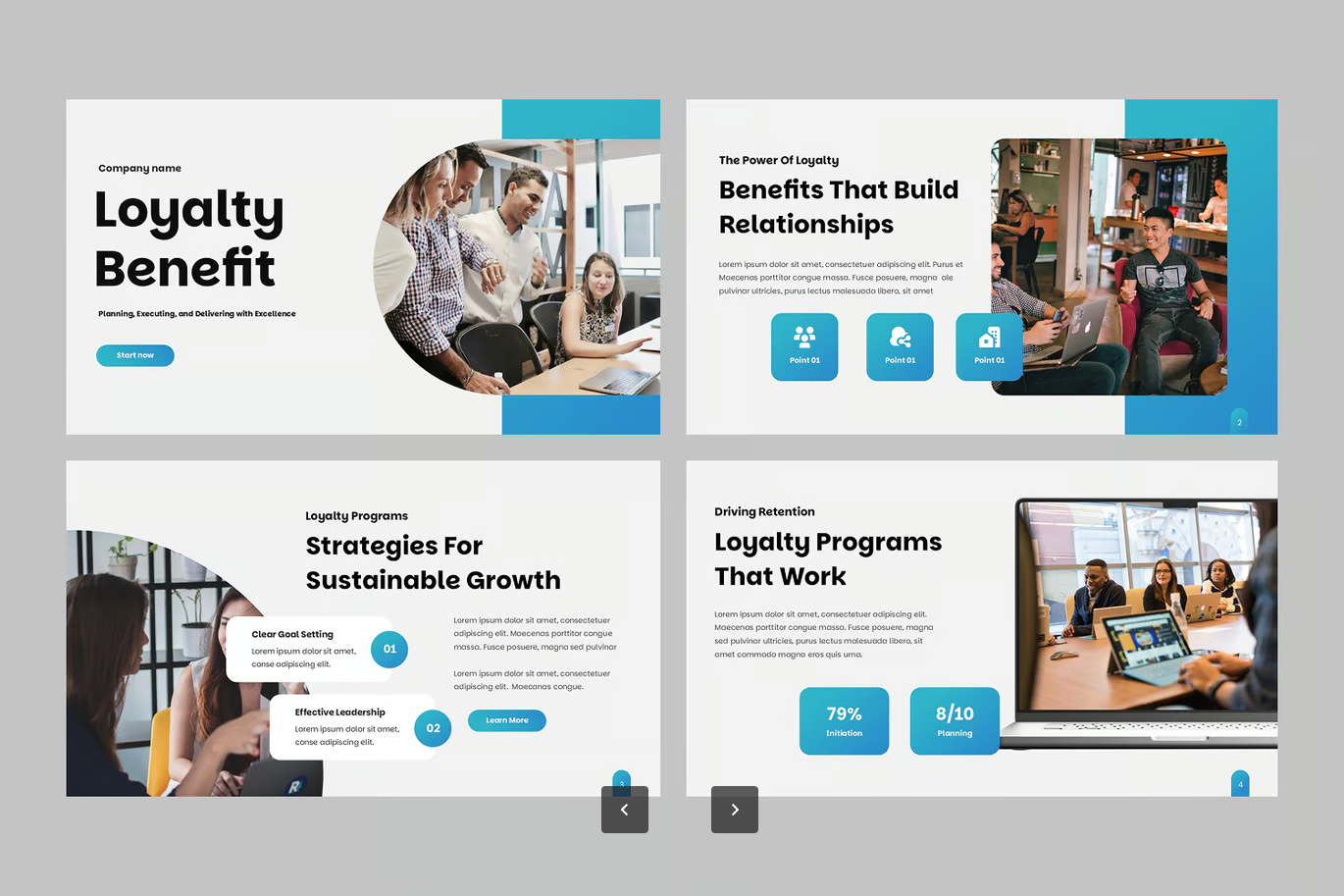 高端商务Loyalty Benefit会员福利PPT模板可编辑简约大气动态Loyalty Benefit-演示喵HUB