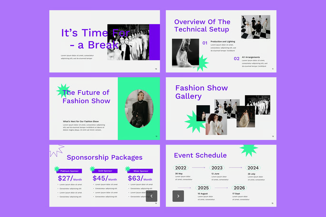 欧美风时装周PPT模板可编辑动态T台秀场高端大气设计师专用Fashion Show-演示喵HUB