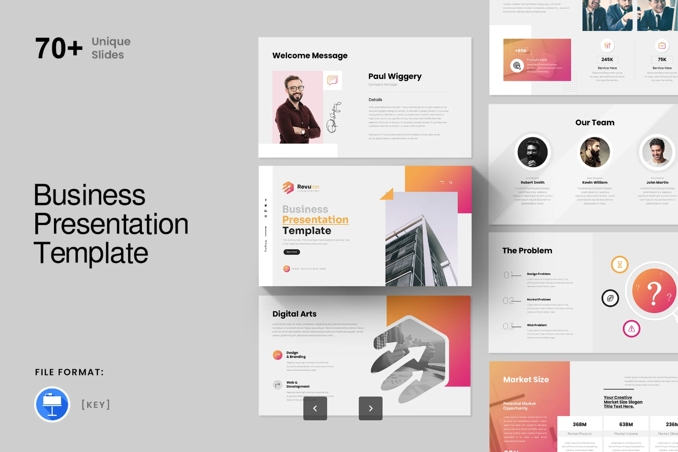 2025高级感商务Keynote模板苹果专用可编辑工作汇报PPT简约大气Business Keynote Presentation Template-演示喵HUB