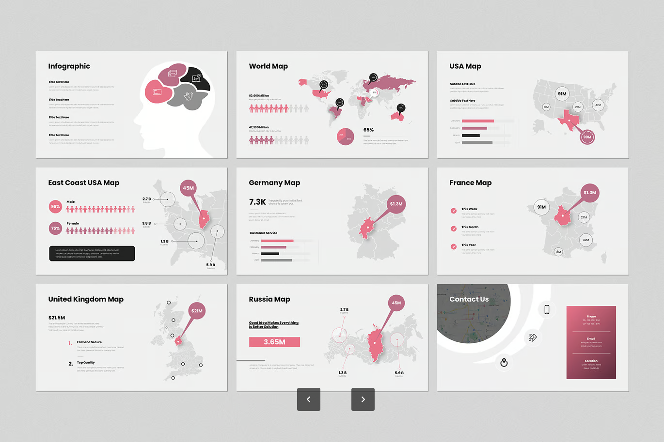 DotPoint商务PPT模板高端可编辑企业汇报工作总结动态演示素材DotPoint Business PowerPoint Presentation Template-演示喵HUB