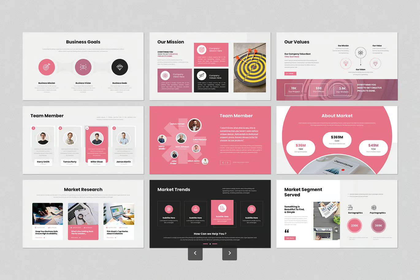 DotPoint商务PPT模板高端可编辑企业汇报工作总结动态演示素材DotPoint Business PowerPoint Presentation Template-演示喵HUB