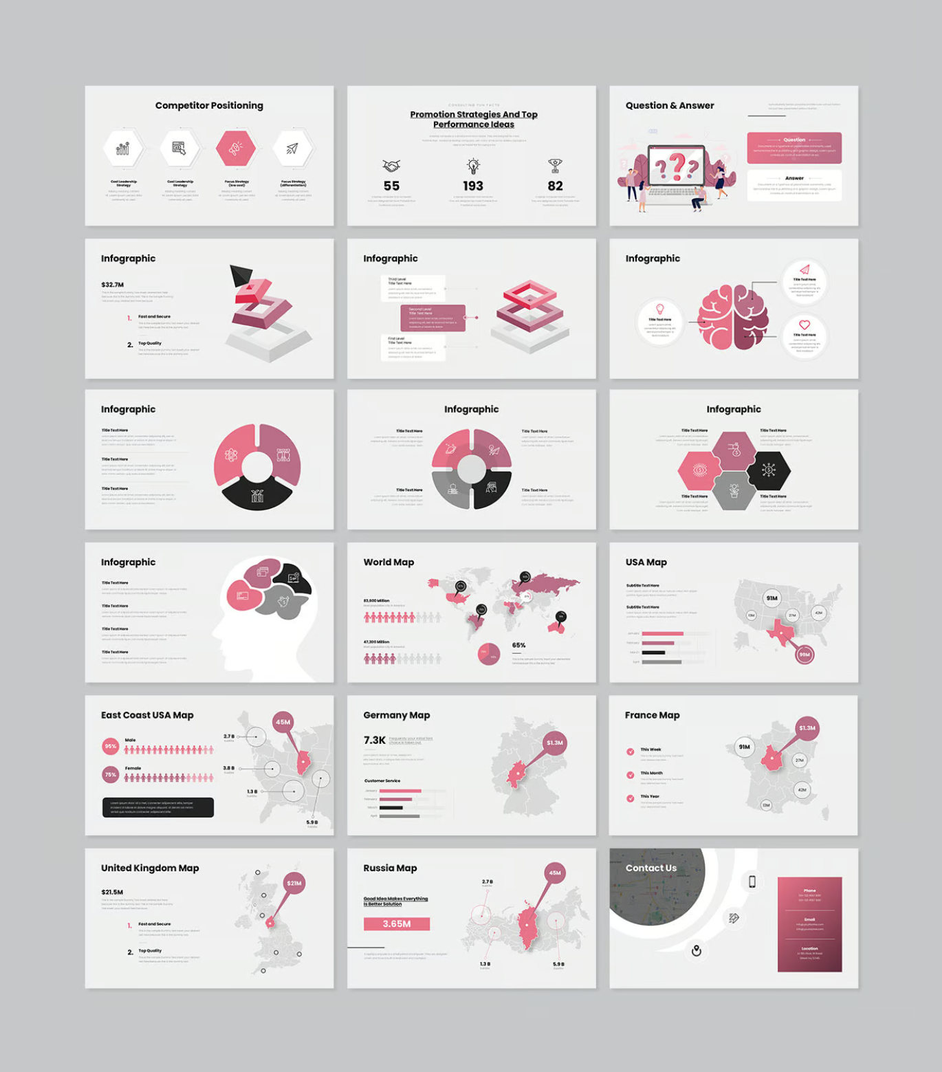 DotPoint商务PPT模板高端可编辑企业汇报工作总结动态演示素材DotPoint Business PowerPoint Presentation Template-演示喵HUB