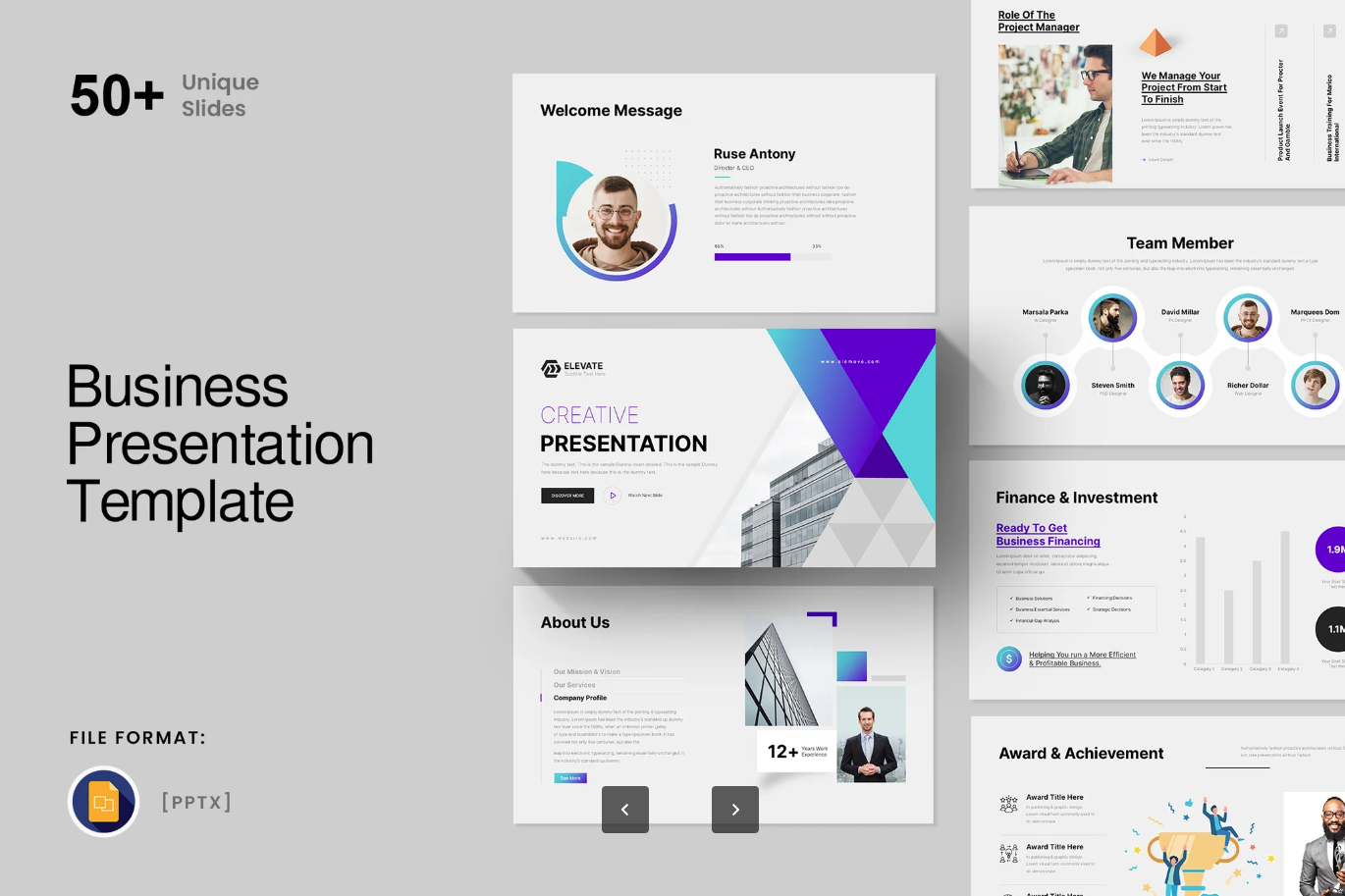 2025高级感商务PPT模板可编辑Google Slides企业汇报Business Google Slides Presentation Template-演示喵HUB