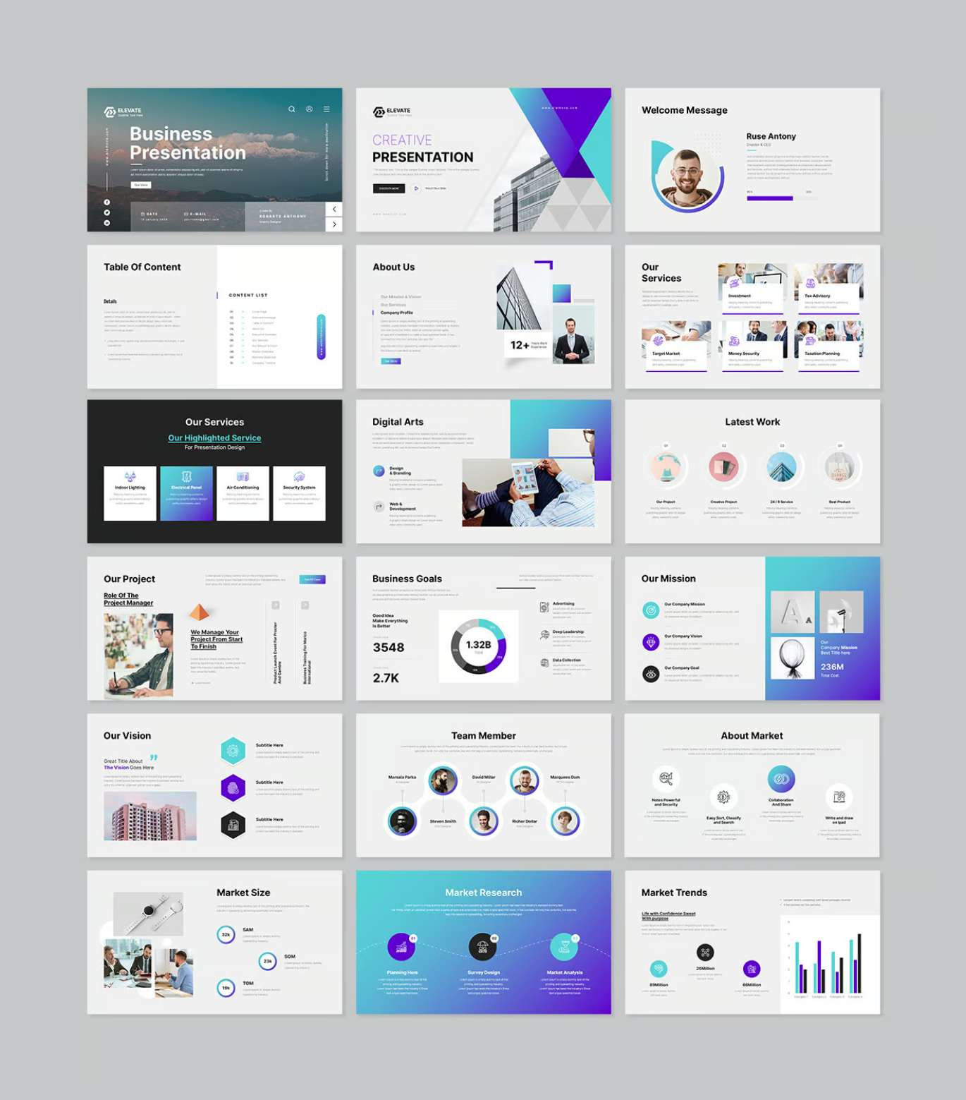 2025高级感商务PPT模板可编辑Google Slides企业汇报Business Google Slides Presentation Template-演示喵HUB