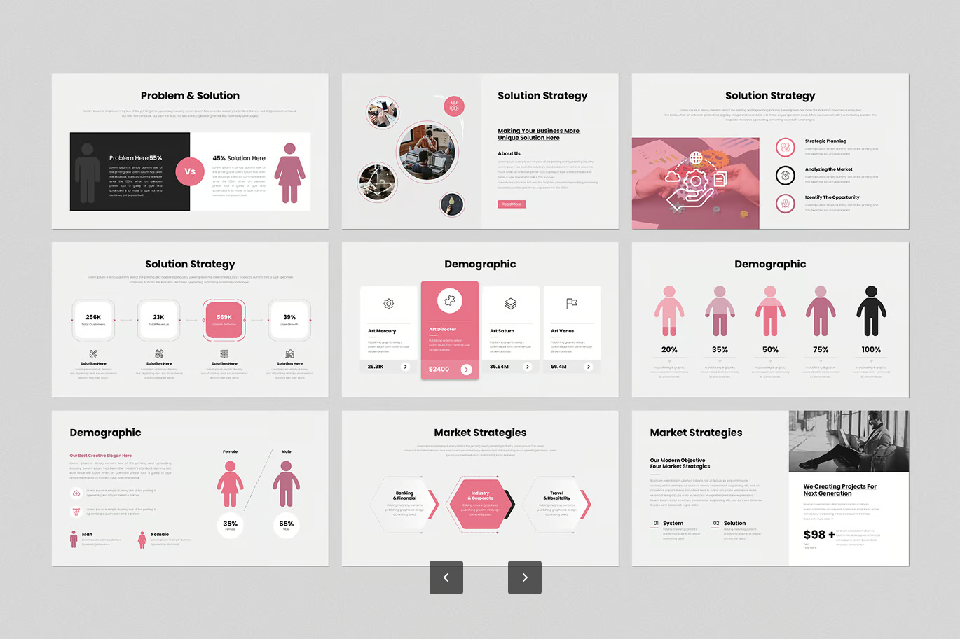 高端商务PPT模板Google Slides可编辑极简风工作总结答辩汇报通用Business Google Slides Presentation Template-演示喵HUB