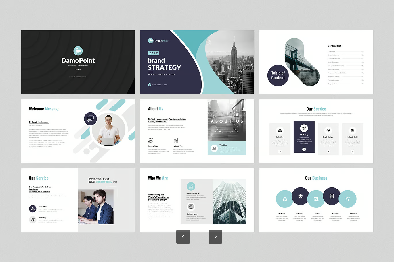 高端品牌策划Keynote模板 商务战略PPT可编辑 极简风动态设计Brand Strategy Keynote Presentation Template-演示喵HUB