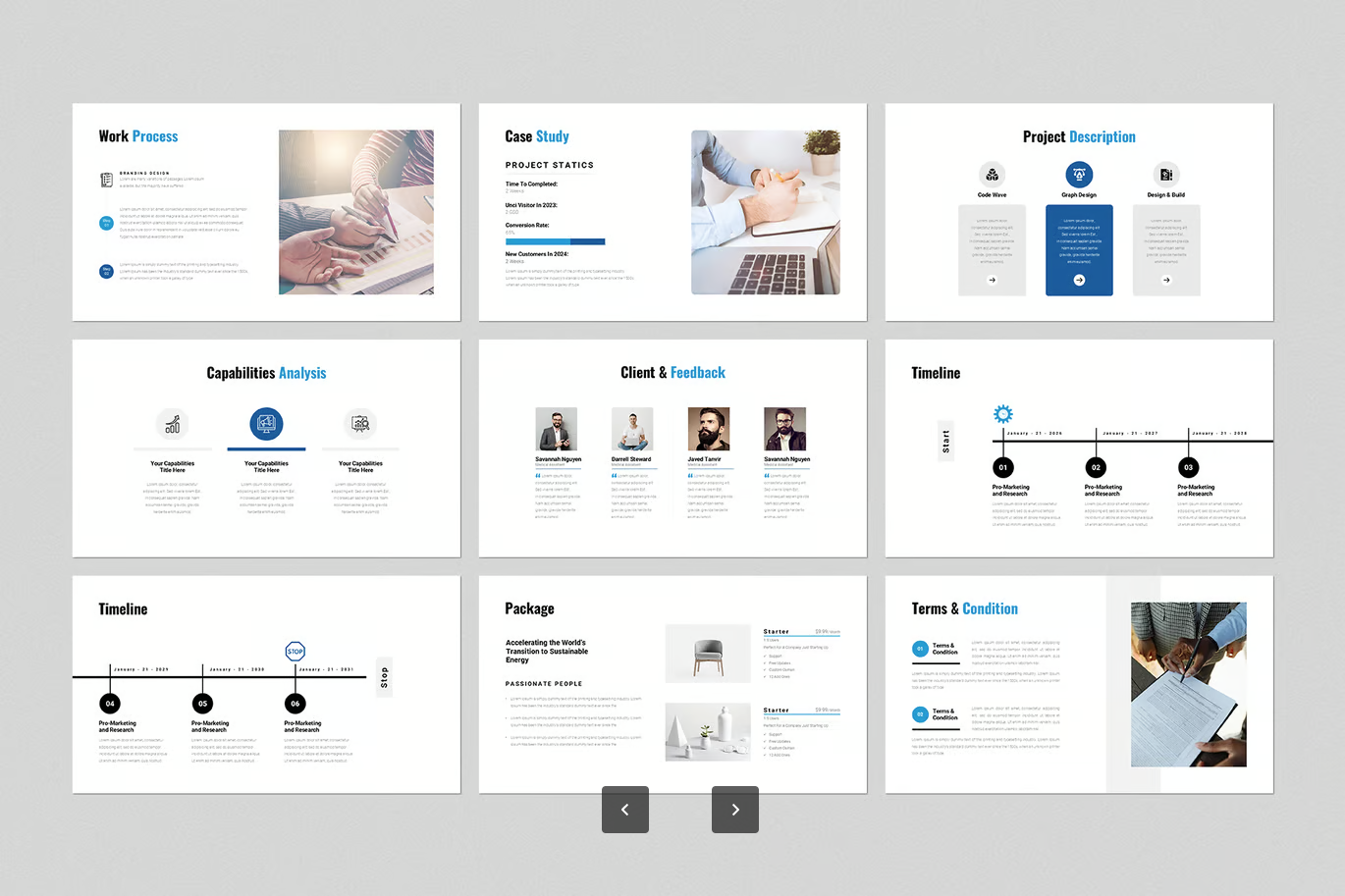 2025高端商务PPT模板 Project提案动态可编辑 简约大气工作汇报Project Proposal PowerPoint Presentation Template-演示喵HUB