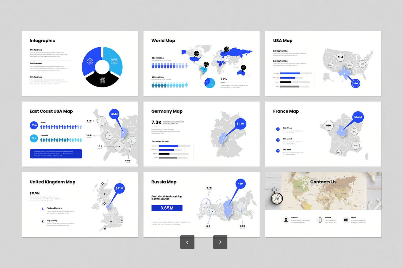 数字营销PPT模板高级商务可编辑动态创意极简设计一键套用Digital Marketing PowerPoint Presentation Template-演示喵HUB