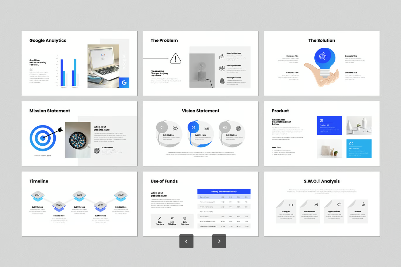 数字营销PPT模板高级商务可编辑动态创意极简设计一键套用Digital Marketing PowerPoint Presentation Template-演示喵HUB