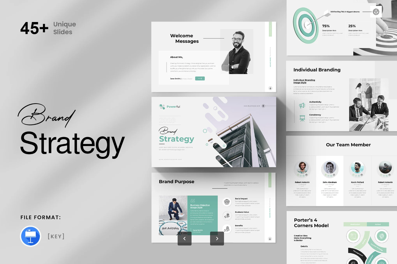 2025高端品牌策划PPT模板Keynote可编辑商务风创意设计方案Brand Strategy Keynote Presentation Template-演示喵HUB