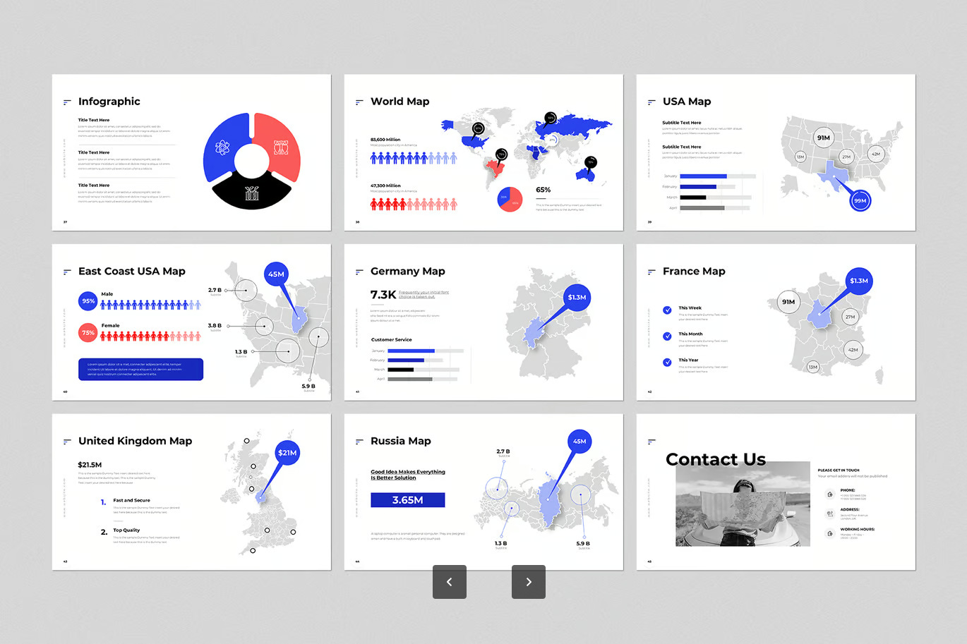 2025年度报告PPT模板商务风Google Slides可编辑动态演示文稿Annual Report Google Slides Presentation Template-演示喵HUB