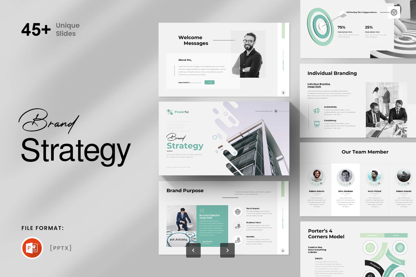2024高端品牌战略PPT模板商务风企业策划可编辑动态Brand Strategy PowerPoint Presentation Template-演示喵HUB