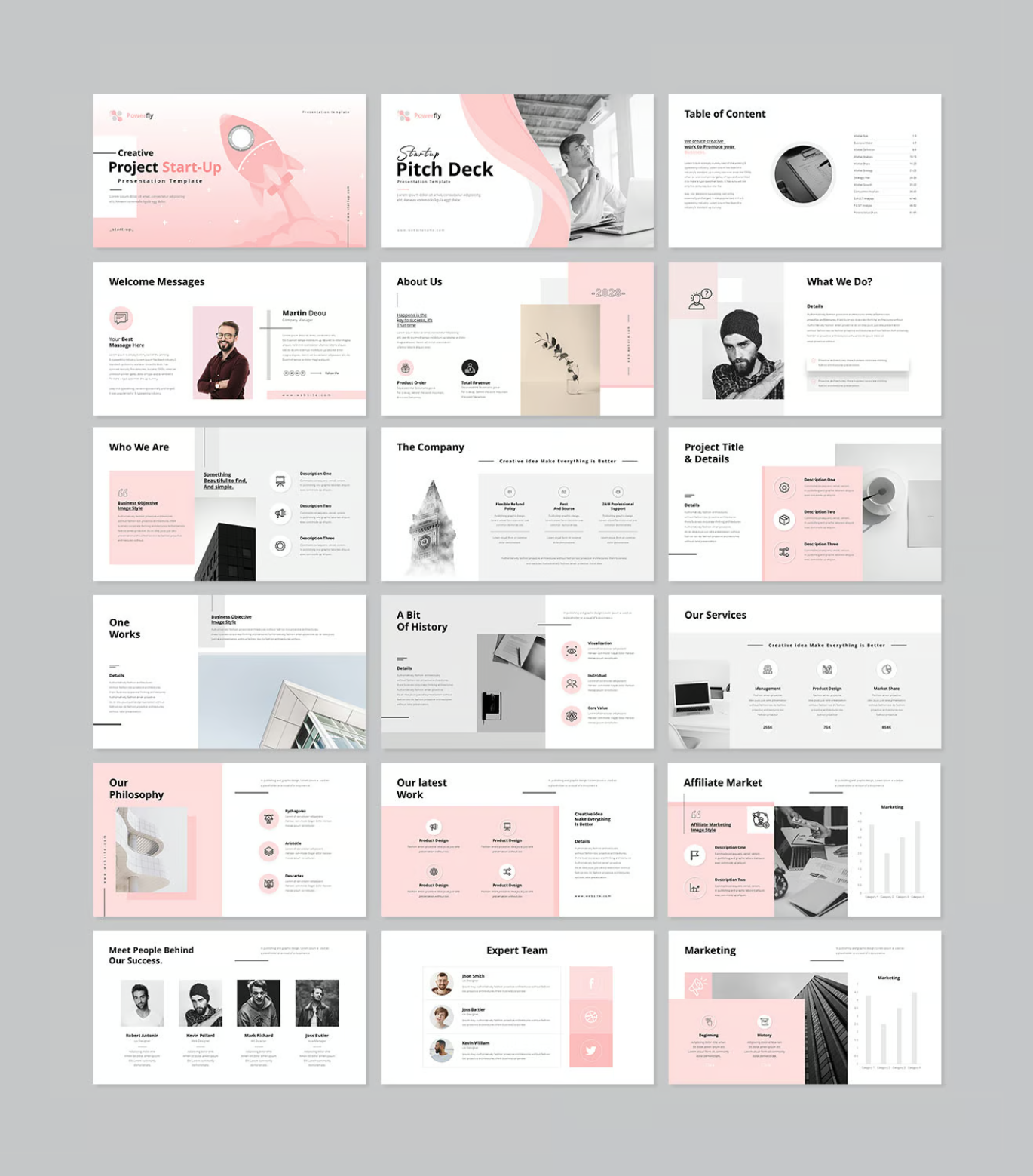 创业风PPT模板商务高端可编辑Google Slides演示文稿2025最新款Start-Up Google Slides Presentation Template-演示喵HUB