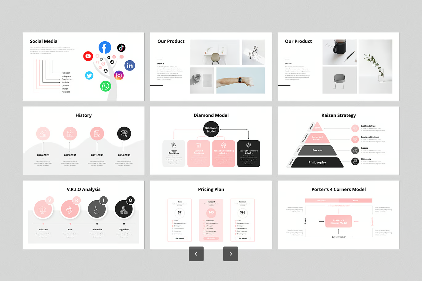 创业风PPT模板商务高端可编辑Google Slides演示文稿2025最新款Start-Up Google Slides Presentation Template-演示喵HUB