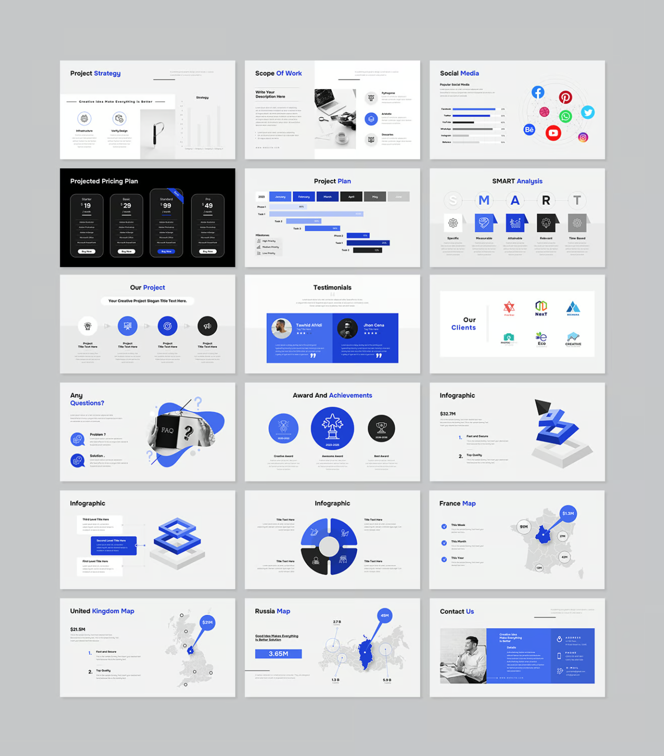 商务PPT模板高级感可编辑动态Project Proposal工作汇报提案策划案Project Proposal PowerPoint Presentation Template-演示喵HUB