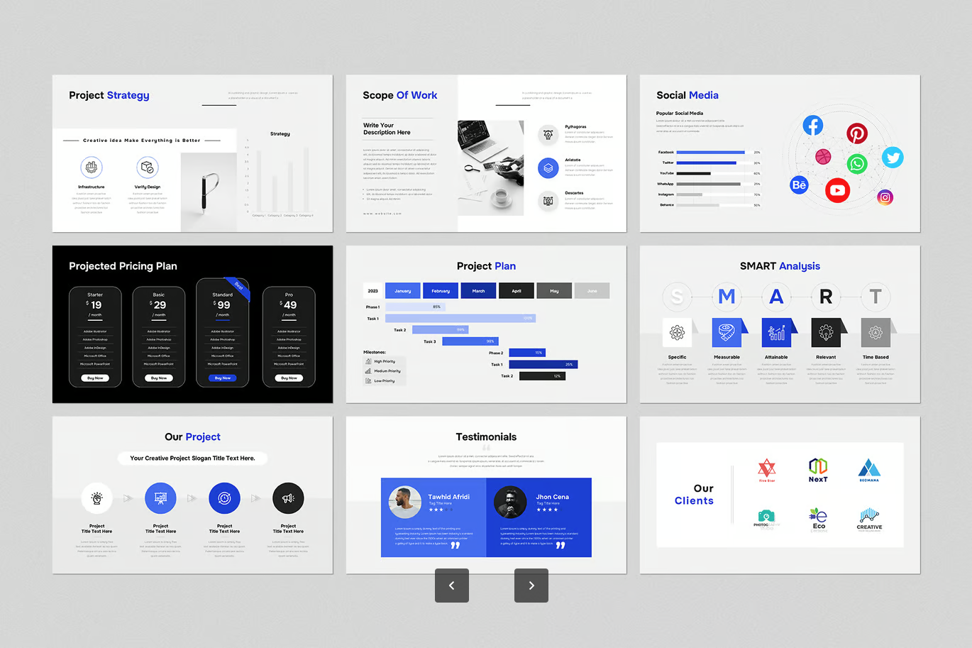 商务PPT模板高级感可编辑动态Project Proposal工作汇报提案策划案Project Proposal PowerPoint Presentation Template-演示喵HUB
