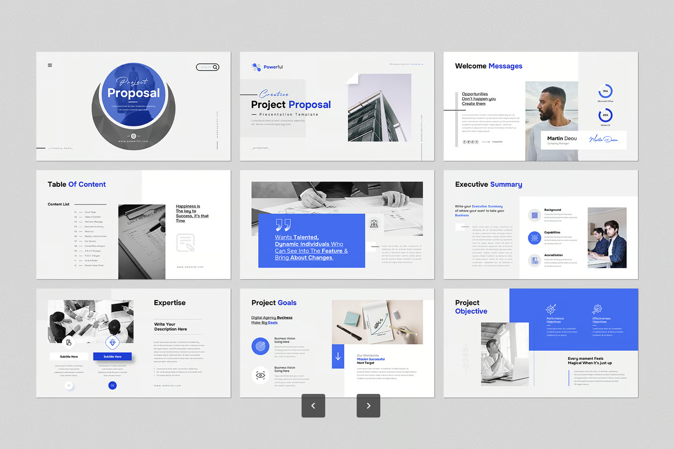 商务PPT模板高级感可编辑动态Project Proposal工作汇报提案策划案Project Proposal PowerPoint Presentation Template-演示喵HUB