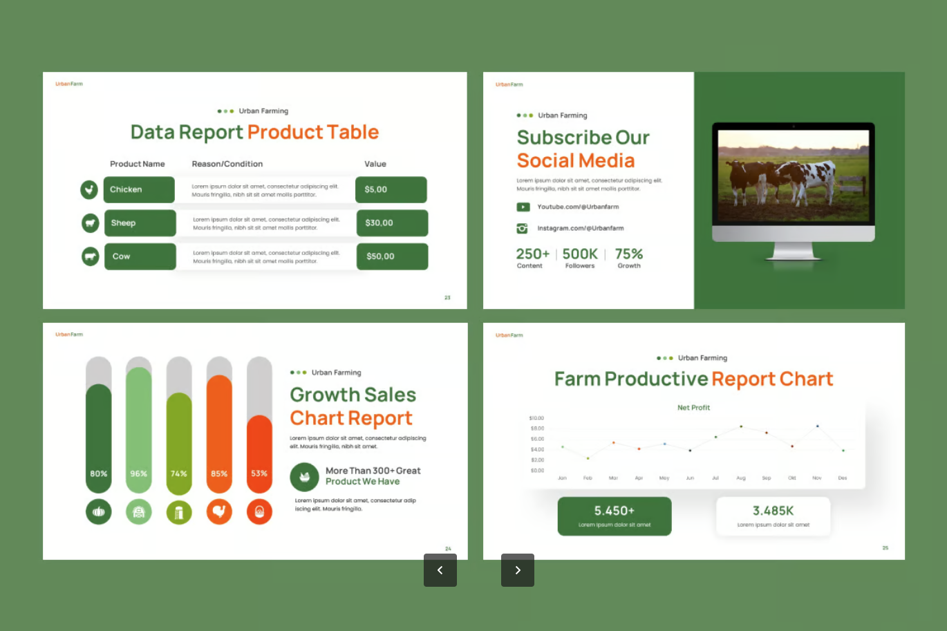 高端Urban Farming PPT模板城市农业商务风可编辑简约大气Urban Farming-演示喵HUB