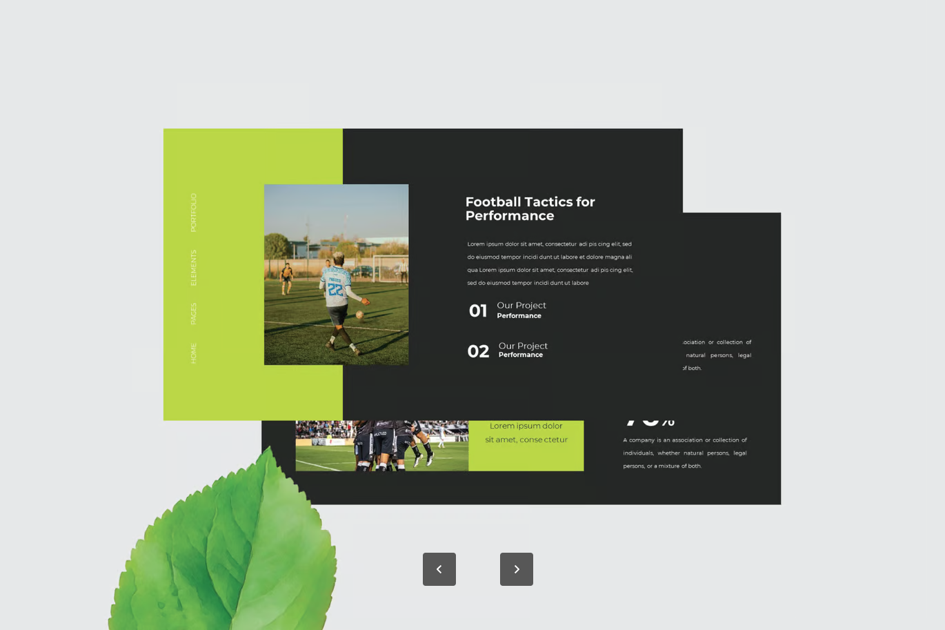 足球主题PPT模板 Google幻灯片可编辑 动态设计商务教学通用Football - Google Slide Template-演示喵HUB
