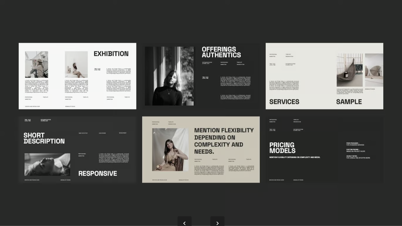 苹果Keynote商务模板 服务价格指南PPT 极简可编辑企业级设计Service and Pricing Guide Template - Keynote-演示喵HUB
