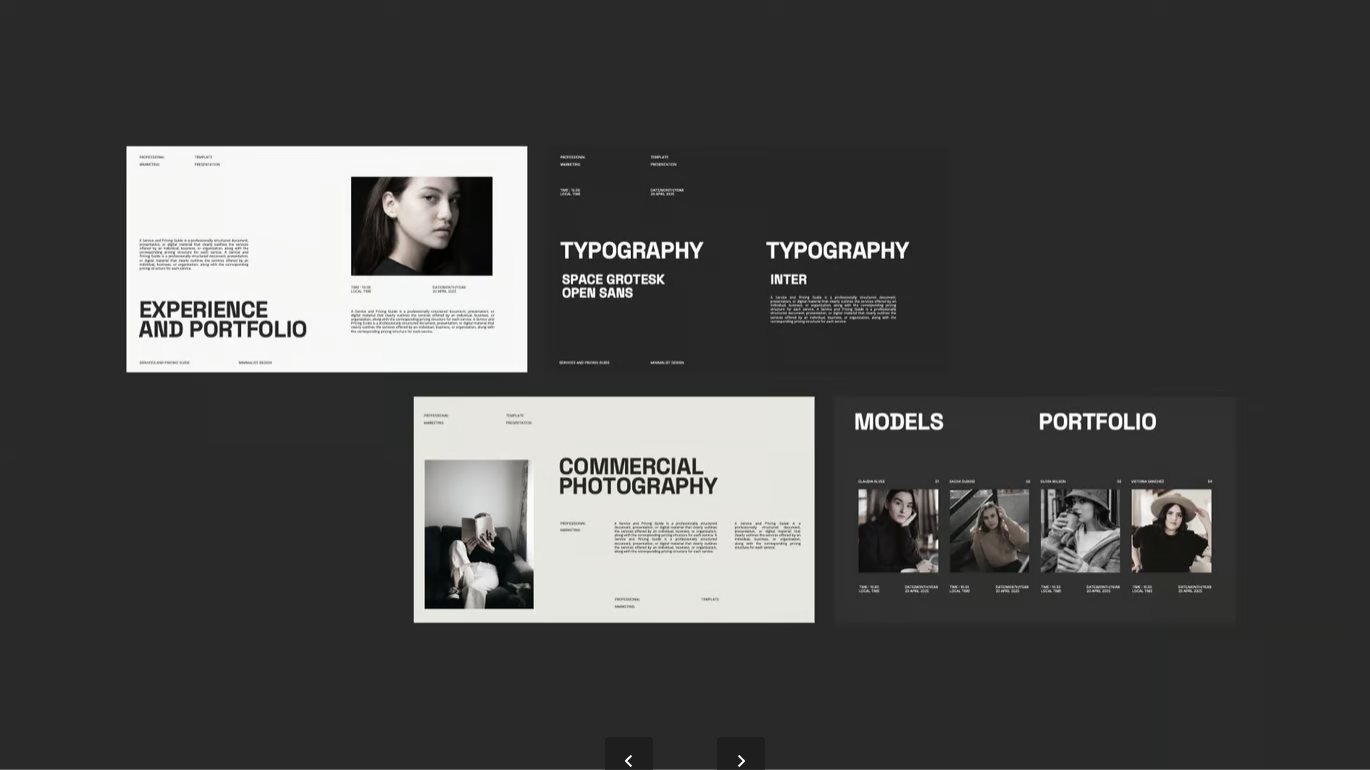 苹果Keynote商务模板 服务价格指南PPT 极简可编辑企业级设计Service and Pricing Guide Template - Keynote-演示喵HUB