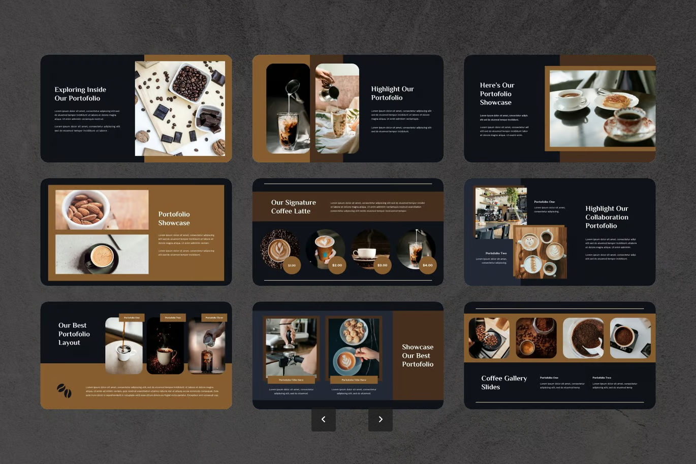2025新款Cafelace咖啡店Google Slides高端商务风可编辑PPTX模板Cafelace - Coffee Shop Google Slides Template-演示喵HUB