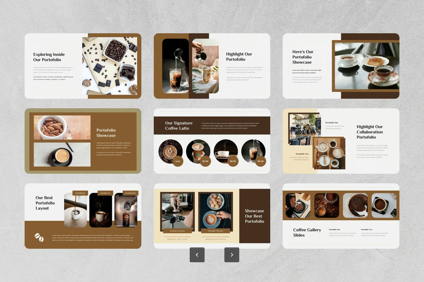 2025新款Cafelace咖啡店Google Slides高端商务风可编辑PPTX模板Cafelace - Coffee Shop Google Slides Template-演示喵HUB