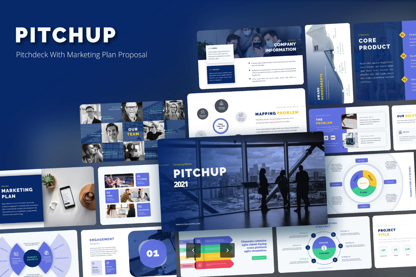 Keynote商业计划书PPT模板 Pitch Deck营销方案可编辑苹果风设计Pitch Deck With Marketing Plan Keynote-演示喵HUB