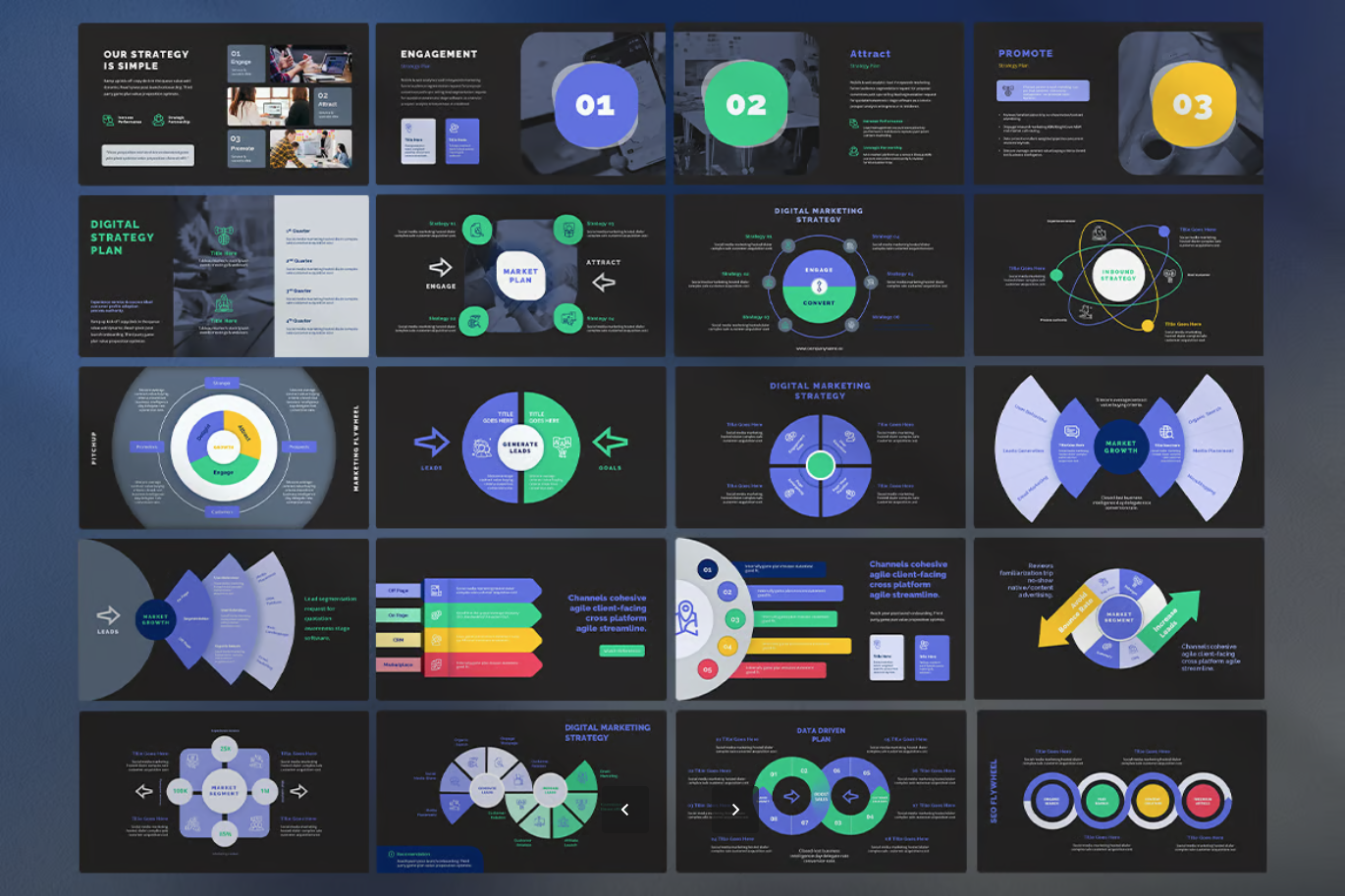 Keynote商业计划书PPT模板 Pitch Deck营销方案可编辑苹果风设计Pitch Deck With Marketing Plan Keynote-演示喵HUB