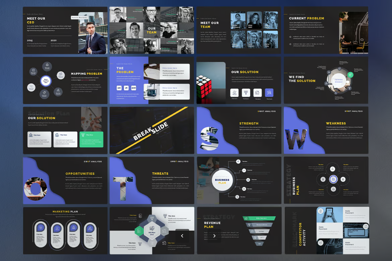 Keynote商业计划书PPT模板 Pitch Deck营销方案可编辑苹果风设计Pitch Deck With Marketing Plan Keynote-演示喵HUB