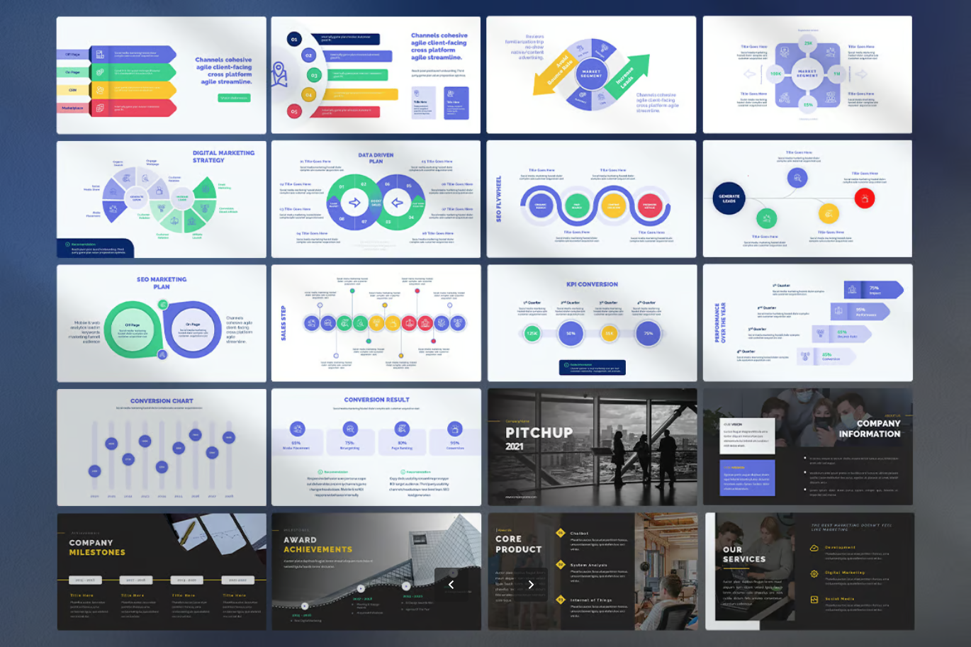 Keynote商业计划书PPT模板 Pitch Deck营销方案可编辑苹果风设计Pitch Deck With Marketing Plan Keynote-演示喵HUB