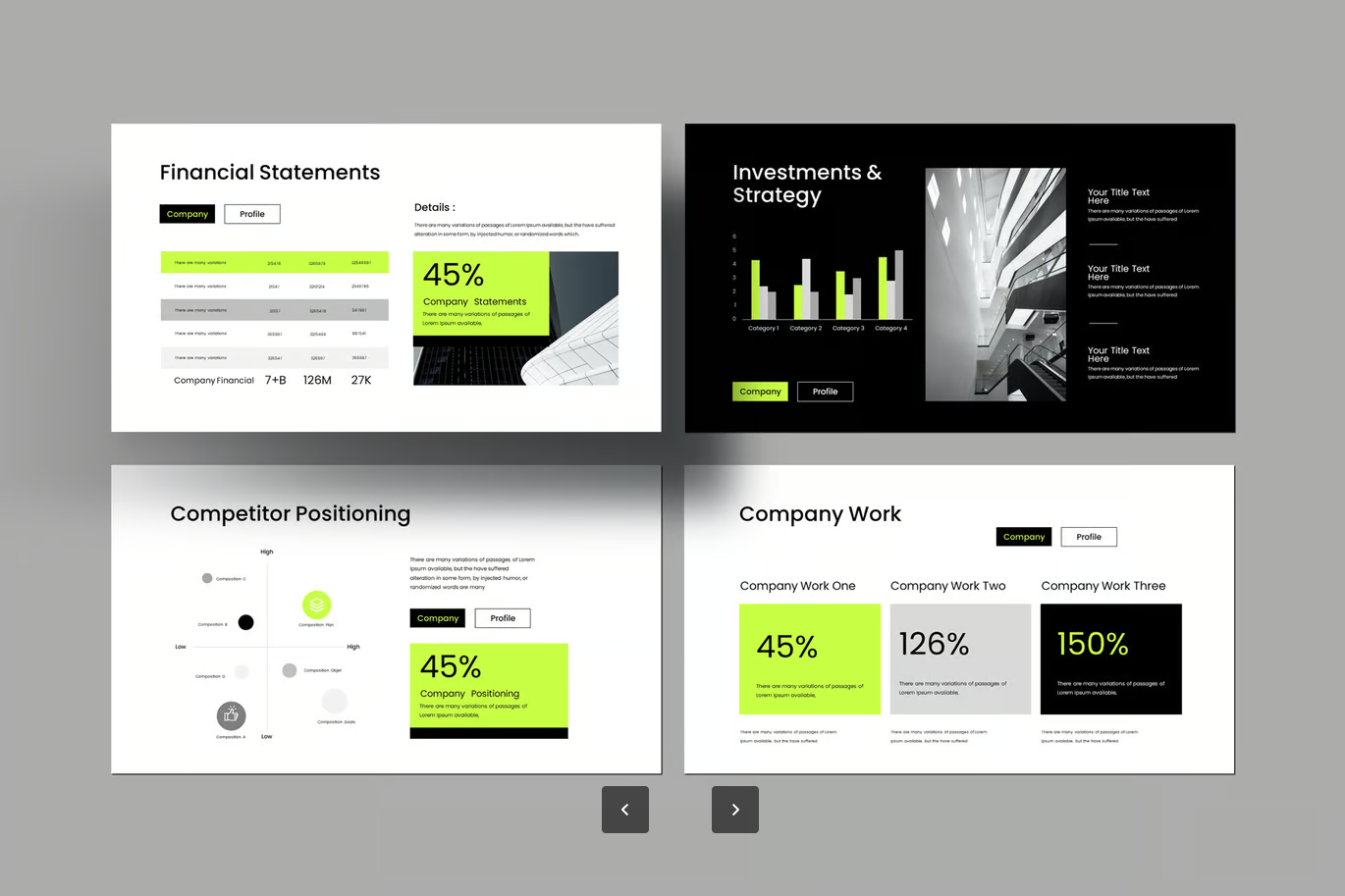 Keynote公司简介模板商务风高端大气可编辑企业宣传PPT素材Company Profile Keynote Template-演示喵HUB