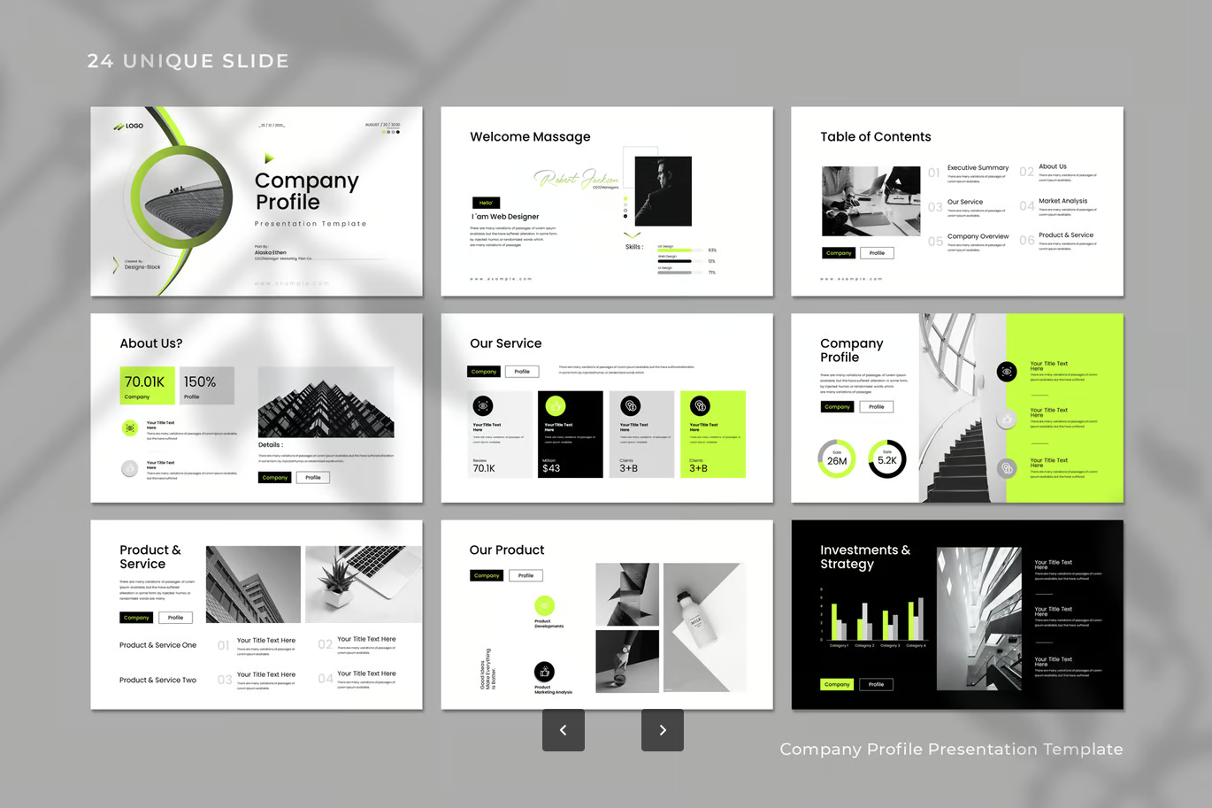 Keynote公司简介模板商务风高端大气可编辑企业宣传PPT素材Company Profile Keynote Template-演示喵HUB