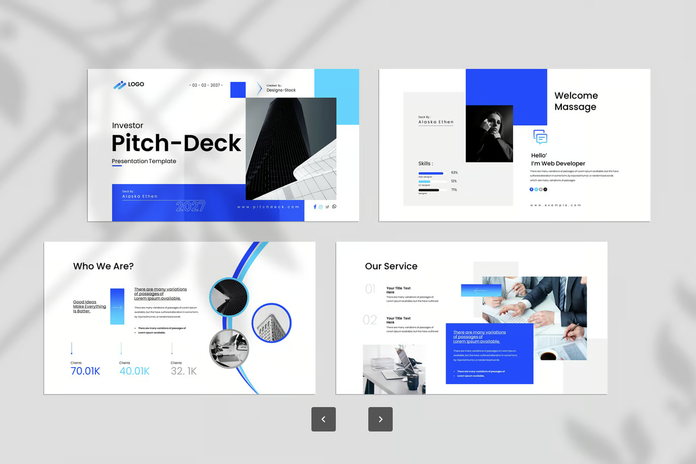 投资人融资路演PPT模板Google Slides可编辑商务极简风创业答辩必备Investor Pitch-Deck Google Slide Template-演示喵HUB