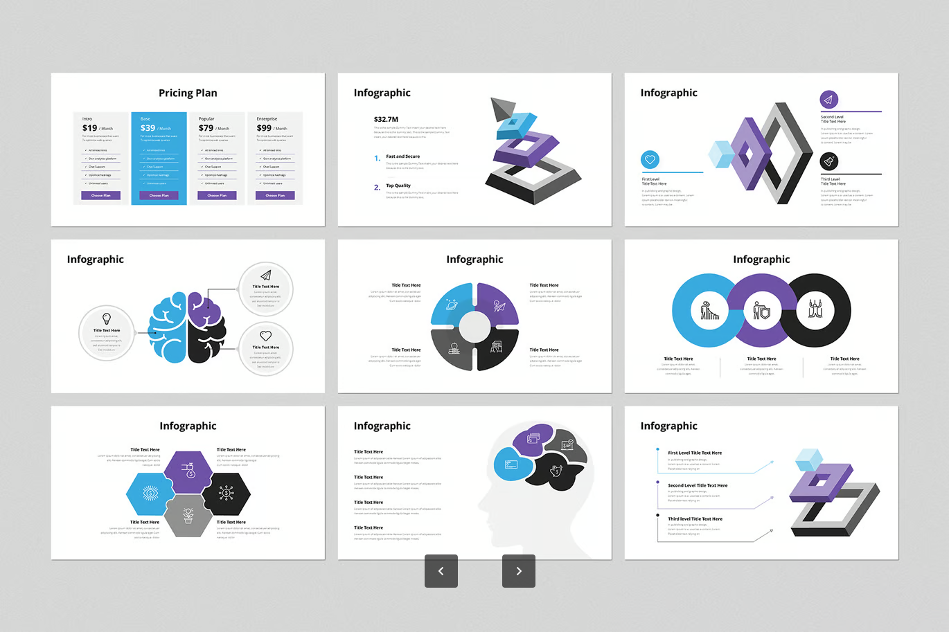 Keynote商务风PPT模板高端大气可编辑动态特效年终总结Digital Marketing Keynote Presentation Template-演示喵HUB